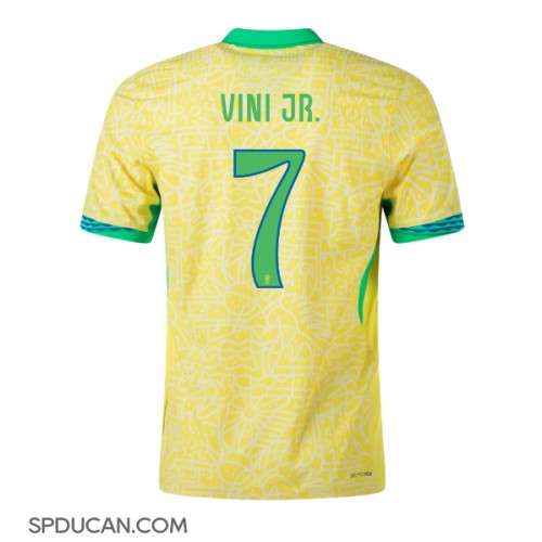 Muški Nogometni Dres Brazil Vinicius Junior #7 Domaci Copa America 2024 Kratak Rukav